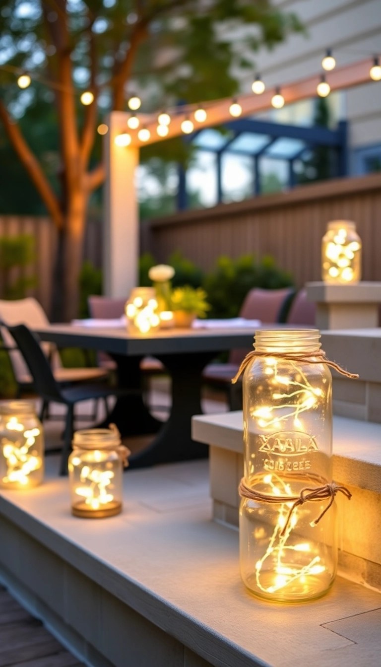 25 Stunning DIY Christmas Decor Ideas That Will Wow Your Guests This Holiday Season! - 12. Glowing Jar Lanterns